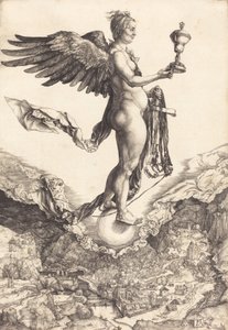 Nemesis The Great Fortune, ca. 15011502. af Albrecht Dürer