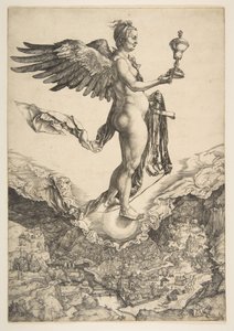 Nemesis The Great Fortune, ca. 1501. af Albrecht Dürer
