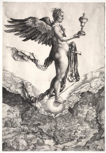 Nemesis, ca. 1501-1502. af Albrecht Dürer