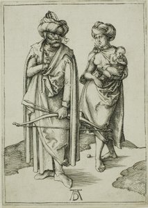 orientalsk familie af Albrecht Dürer