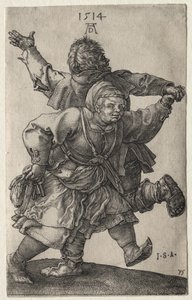 Et bondepar, der danser af Albrecht Dürer