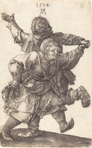 Bondepar danser, 1514. af Albrecht Dürer