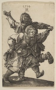 Bondepar danser, 1514. af Albrecht Dürer