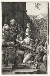 Pilatus vasker sine hænder, 1512. af Albrecht Dürer