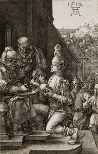 Pilatus vasker sine hænder fra lidenskaben, 1512 af Albrecht Dürer