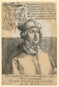 Portræt af kardinal Albrecht af Brandenburg af Albrecht Dürer