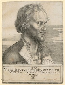 Portræt af Philipp Melanchthon af Albrecht Dürer