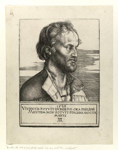 Portræt af Philip Melanchthon, 1526 af Albrecht Dürer