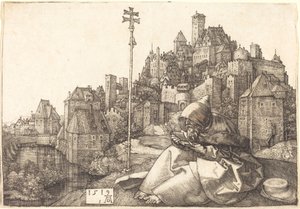 Sankt Antonius læsning af Albrecht Dürer