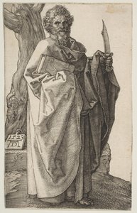 Sankt Bartolomæus, 1523. af Albrecht Dürer