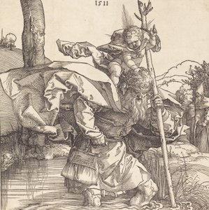 Sankt Christopher, 1511. af Albrecht Dürer