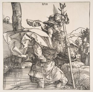 Sankt Christopher, 1511. af Albrecht Dürer