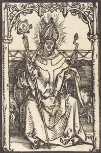 Saint Erasmus, c. 1500. af Albrecht Dürer