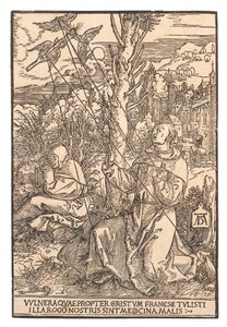 Saint Francis modtager Stigmata, ca. 1505. af Albrecht Dürer