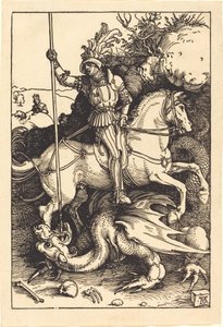 Saint George dræber dragen af Albrecht Dürer