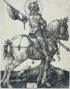 Sankt Georg til hest (Bartsch 54) af Albrecht Dürer