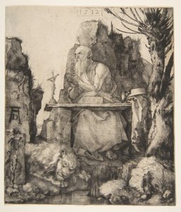 Sankt Hieronymus ved Pollard Willow, 1512. af Albrecht Dürer