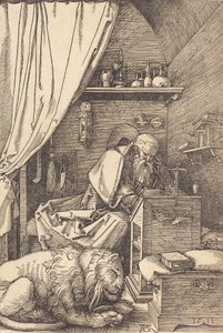 Sankt Hieronymus i hans celle, 1511. af Albrecht Dürer