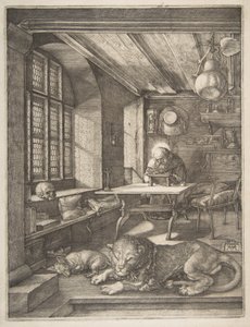 Sankt Hieronymus i sit studerekammer af Albrecht Dürer