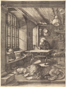 Sankt Hieronymus i sit studerekammer af Albrecht Dürer