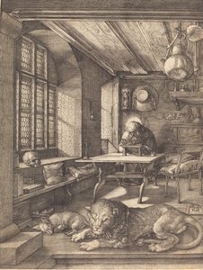 Sankt Hieronymus i hans studie, 1514. af Albrecht Dürer