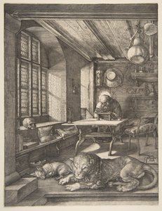 Sankt Hieronymus i hans studie, 1514. af Albrecht Dürer