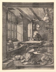 Sankt Hieronymus i hans studie, 1514. af Albrecht Dürer