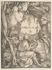 Sankt Hieronymus i en hule, 1512. af Albrecht Dürer