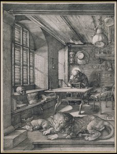 Den hellige Hieronymus i sit arbejdsværelse af Albrecht Dürer