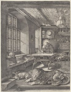 Sankt Hieronymus i sit studerekammer af Albrecht Dürer