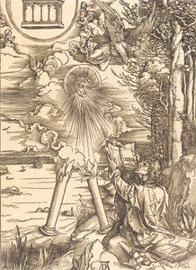 Sankt Johannes fortærer bogen, sandsynligvis ca. 14961498. af Albrecht Dürer