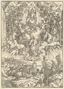 Sankt Johannes foran Gud og de ældste af Albrecht Dürer