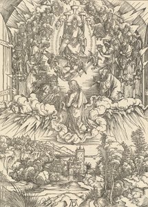 Sankt Johannes foran Gud og de ældste, 1498. af Albrecht Dürer