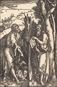 Sankt Johannes Døberen og Sankt Onuphrius, ca. 1504. af Albrecht Dürer