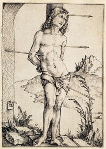 Sankt Sebastian bundet til søjlen af Albrecht Dürer