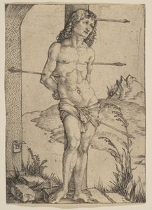 Sankt Sebastian bundet til søjlen af Albrecht Dürer