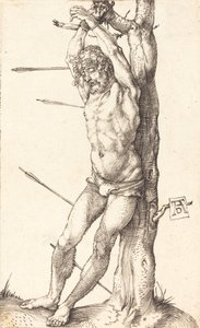 Sankt Sebastian bundet til træet, 15001501. af Albrecht Dürer