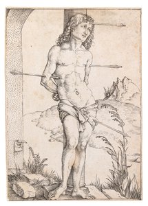 Sankt Sebastian ved Søjlen, ca. 1500. af Albrecht Dürer