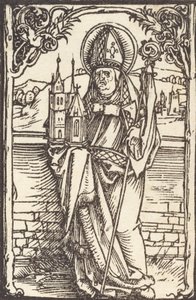 Sankt Wolfgang, ca. 1500. af Albrecht Dürer