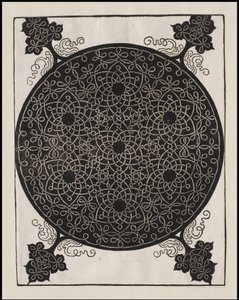 Sjette knude, 7 små systemer af knob med sorte centre, ca. 1506 af Albrecht Dürer