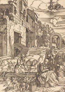 Den hellige families ophold i Egypten, ca. 1504. af Albrecht Dürer