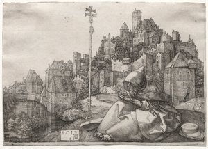 St. Anthony Reading af Albrecht Dürer