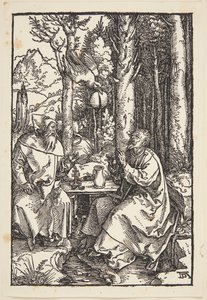 St. Anthony besøger St. Paul i ørkenen af Albrecht Dürer