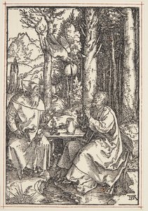 St. Anthony besøger St. Paul i ørkenen af Albrecht Dürer