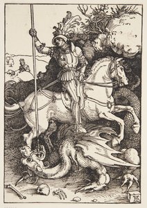 St. Georg dræber dragen af Albrecht Dürer