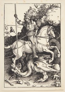 St. Georg dræber dragen af Albrecht Dürer