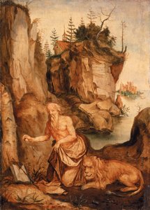 Sankt Hieronymus og Løven, ca. 1500 af Albrecht Dürer
