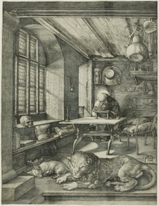 St. Hieronymus i hans studie af Albrecht Dürer
