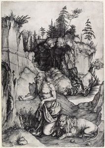 Sankt Hieronymus i bod, ca. 1497 af Albrecht Dürer