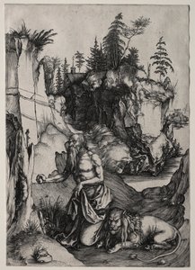 Sankt Hieronymus i bod, ca. 1497. af Albrecht Dürer